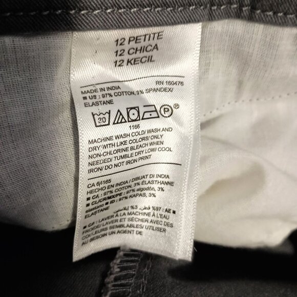 Old Navy Pants 12P NWT Gray Bootcut Mid Rise Women’s Career Work Dress Slacks - Picture 2 of 7